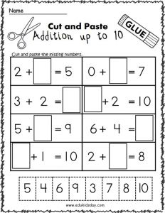 Best Additions Worksheets for Kindergarten – 1 Digit - Edukidsday.com