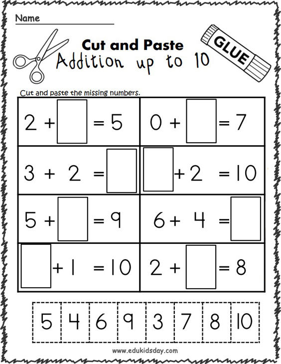 Large Print Addition Worksheets