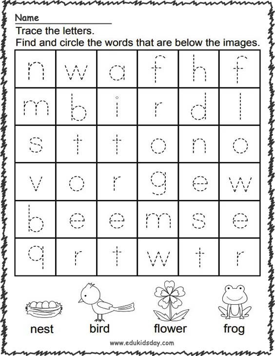 FREE Spring Printable Worksheets for Kindergarten