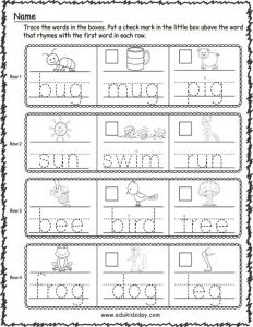 New Free Printable Spring Worksheets Kindergarten - Edukidsday.com