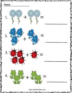 Free Kindergarten Math Worksheets Printable - Edukidsday.com