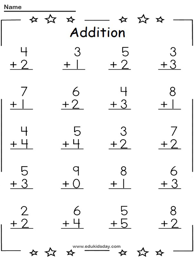 Free Addition Worksheet 1 Digit With Dice