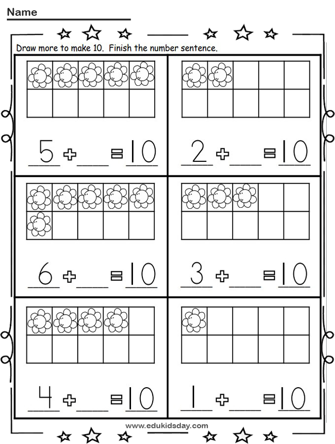 Free Addition Worksheet Making 10