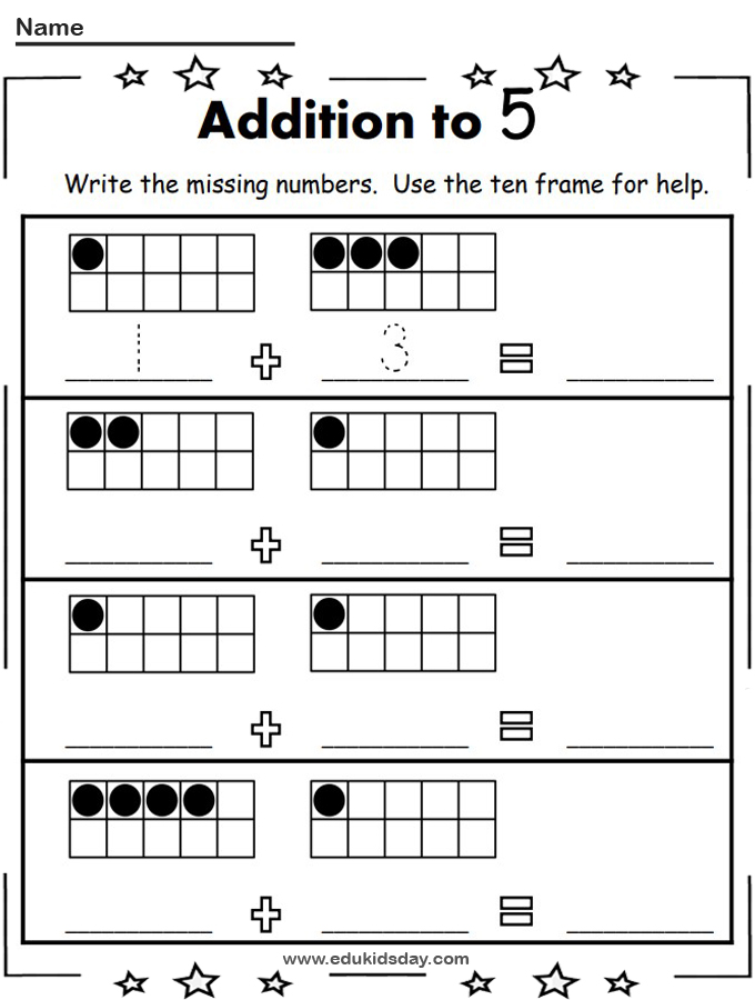 free addition 1 digit printable worksheet for kids edukidsdaycom