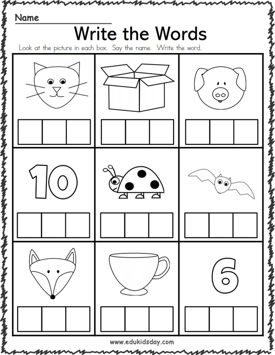 Free Printable Worksheets for Kids