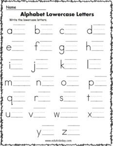 Amazing of FREE Worksheets for Kindergarten - Edukidsday.com