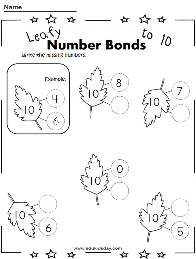 Free Number Bonds Practice Worksheet