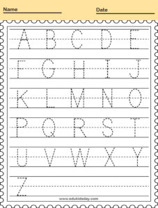 Printable Worksheet for Kindergarten – Handwriting Practice Worksheet ...