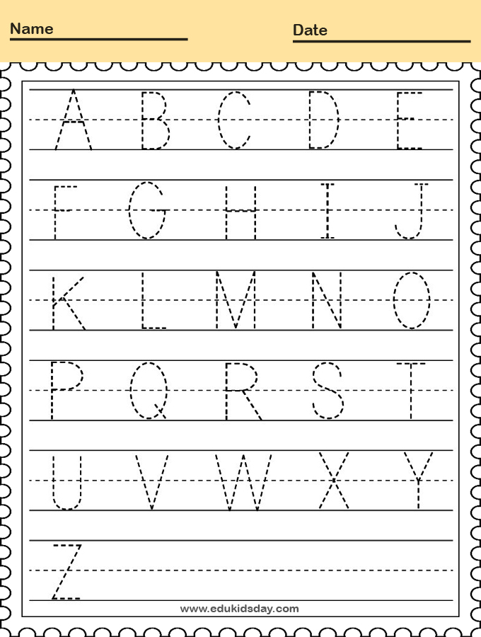 Printable Worksheet for Kindergarten Handwriting Practice Worksheet